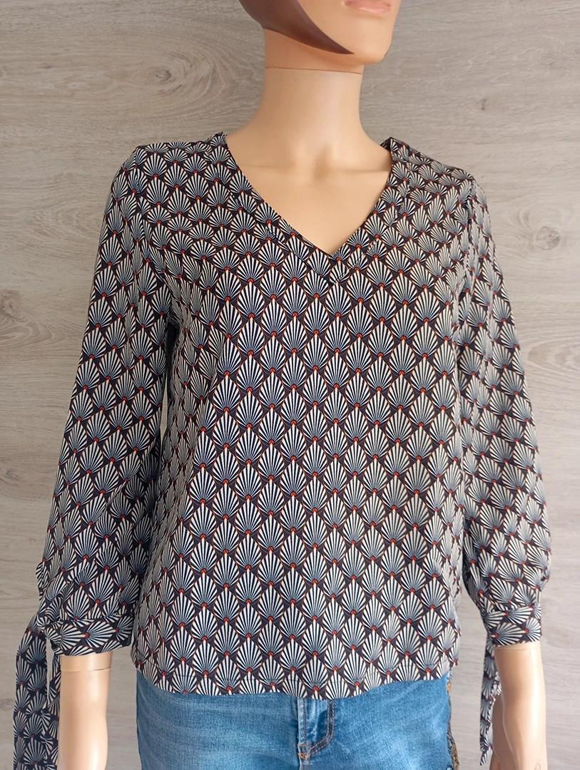 Blouse Edji avec motifs - S - Multicolore - très bon état