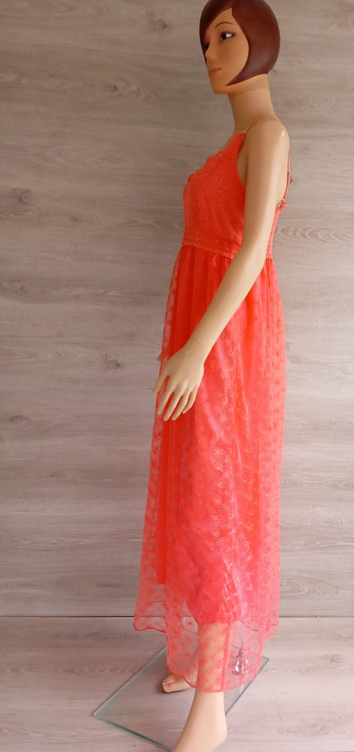 Robe maxi à brides 🌸 Holly Bracken 🌸 Tu - Corail - Neuf
