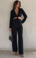 Combinaison longue noire — Bershka — Taille S