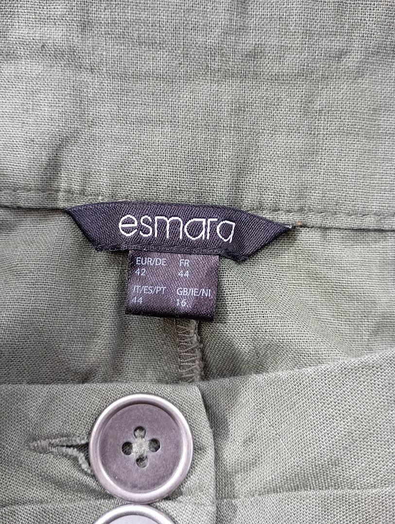 Jupe courte lin & coton kaki - Esmara - T42