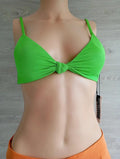 Haut de maillot de bain 🌸 strdivarius 🌸 M - Vert - Neuf - coupe triangle avec noeud décoratif