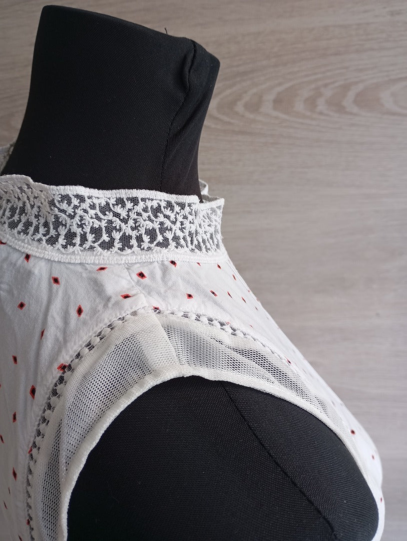 Blouse sans manches - Promod - 38 - Blanc - Très bon état