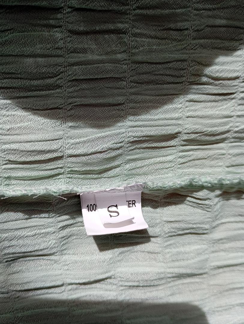 Chemise plissée manches longues - S - Menthe - Très bon état