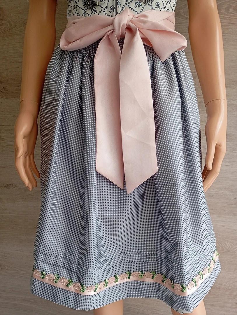 Dirndl - tenue traditionnel femme Krüger taille Xs grise et rose costume robe