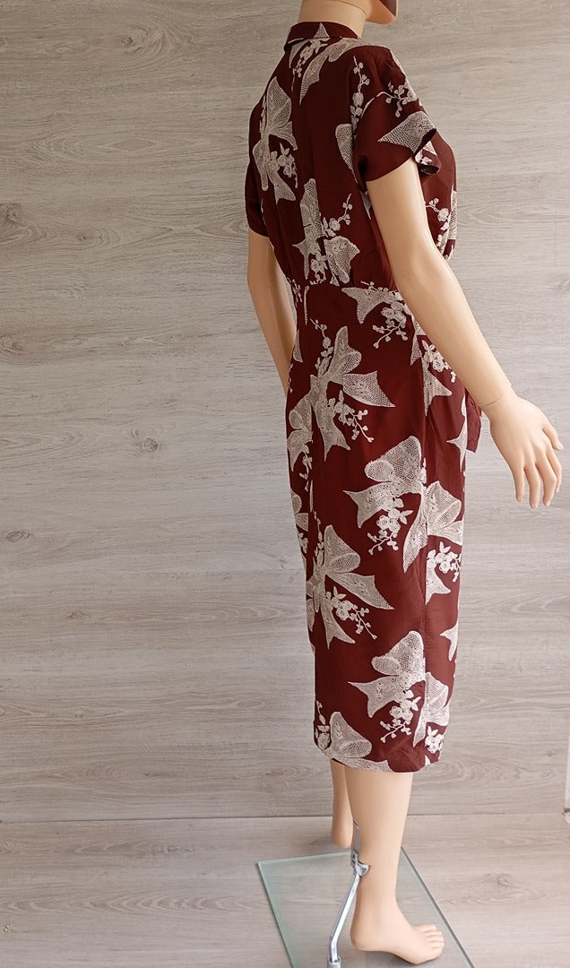 Robe midi Boa Paris - 38 - Bordeaux - Très bon état - viscose