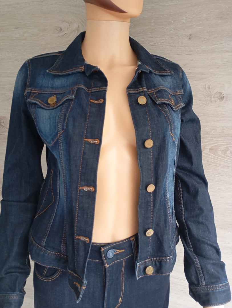 Super veste en jean Massimo Dutti taille S - marine en super état