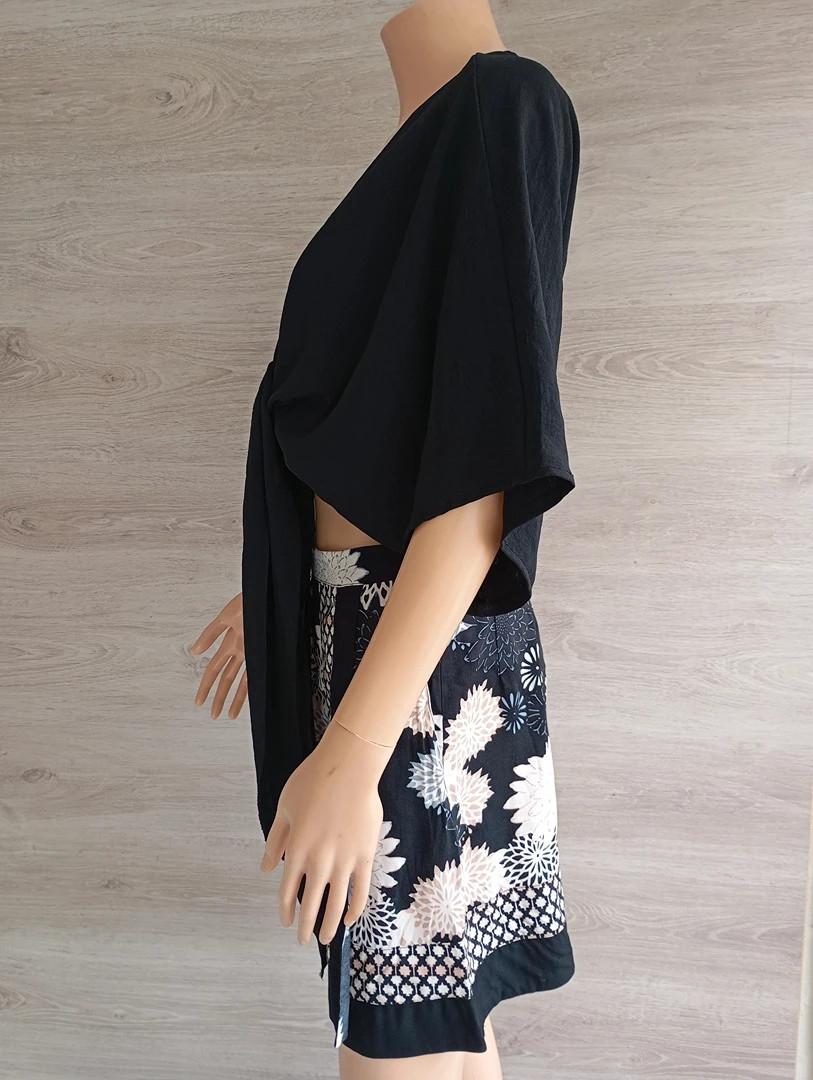 Haut - top - bolero 🌸 New Collection 🌸 Taille unique - Noir - manches courtes - modèle Mariana