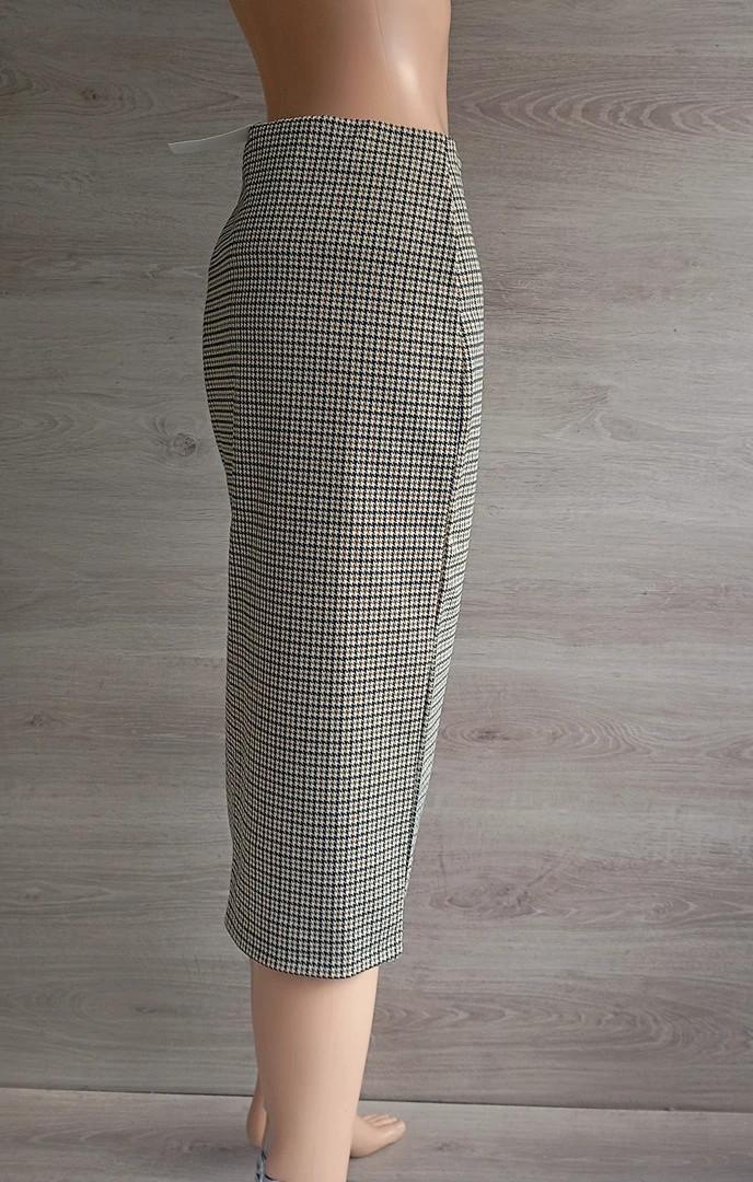 Jupe formelle à carreaux H&m - S - beige - multicolore