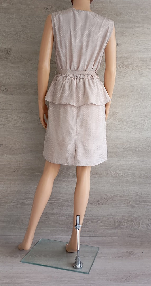 Robe courte sans manches 🌸 Object 🌸 M - beige - Neuf avec étiquette