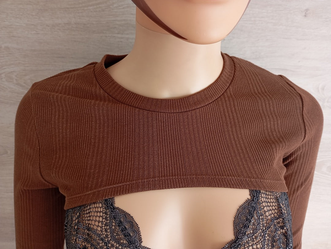Bolero Undiz - S - Marron - Neuf avec étiquette