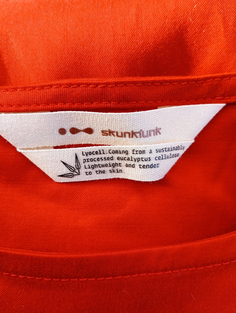 Robe courte - manches longues - Skunkfunk Madge - M - Rouge/orangé - Neuf avec étiquette