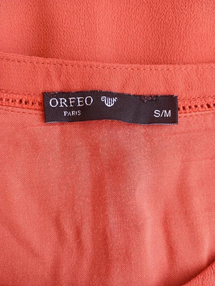 Blouse / robe / Tunique Orfeo Paris orange taille S/m