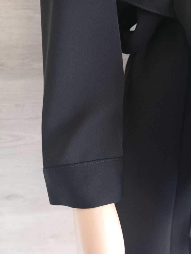 Robe courte chemise - manches longues - Zara - Xs - Noir - Très bon état