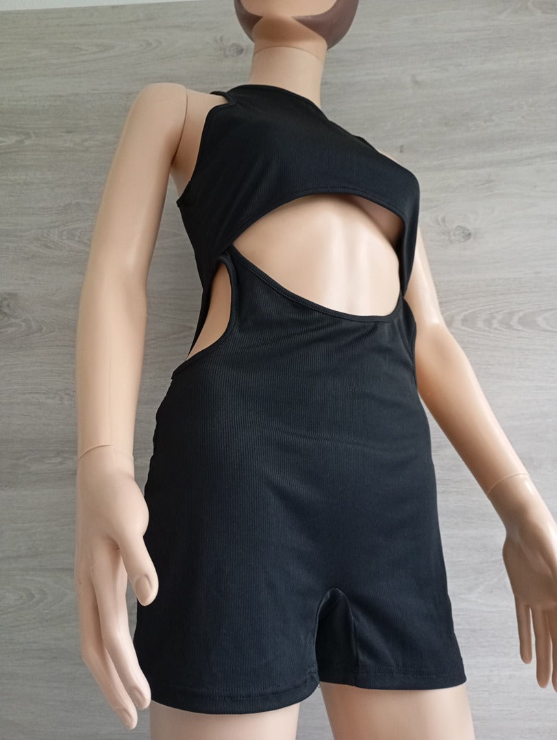 Combishort Shein - M - Noir - Neuf avec étiquette