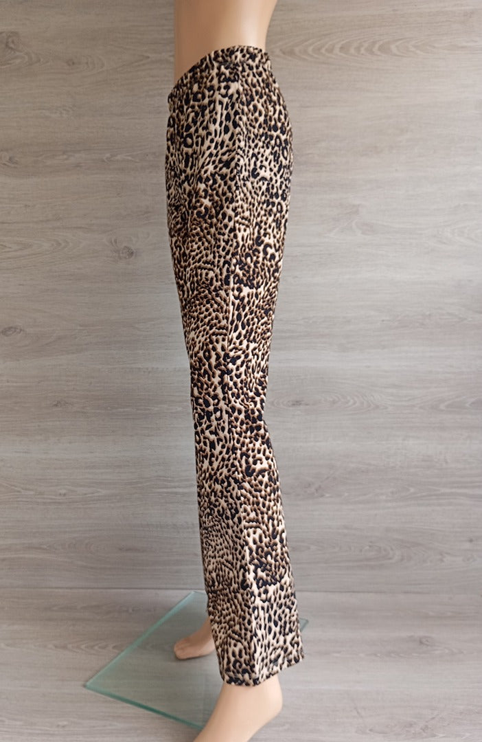 Pantalon flare Undiz - M - Marron/léopard - Très bon état