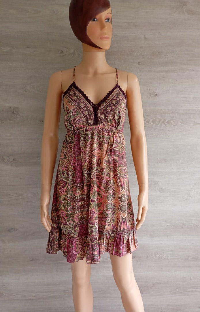 Robe d'été courte 🌸 Natura 🌸 S - Rose/multicolore - Neuf avec étiquette