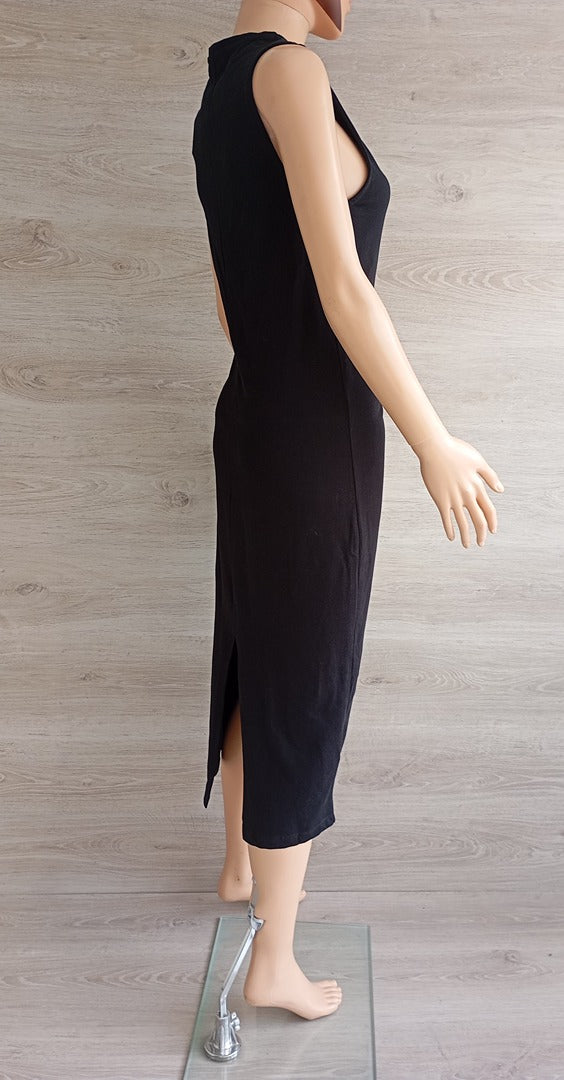 Robe midi sans manches 🌸 Mango 🌸 S - Noir - Neuf avec étiquette - coton
