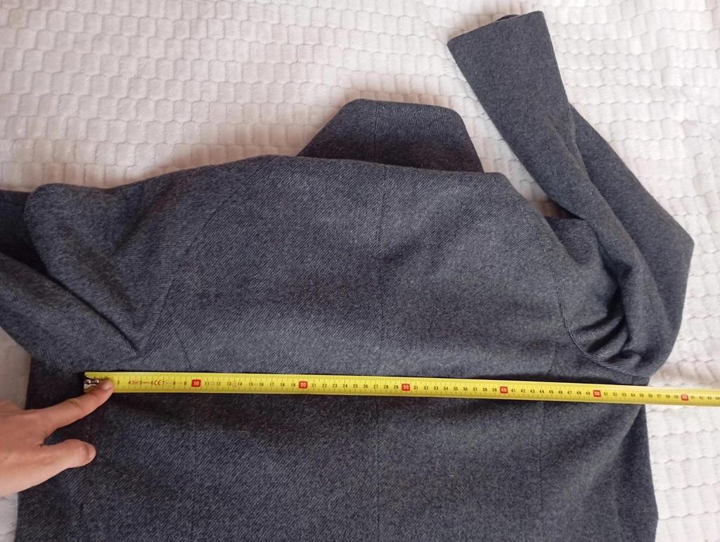 Superbe manteau gris en laine avec ceinture - Taifun - taille L/xl