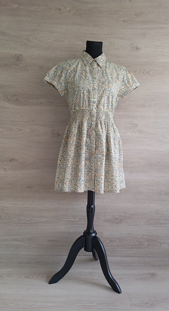 Robe casual fleurie crème — ICHI — Taille M — Neuve