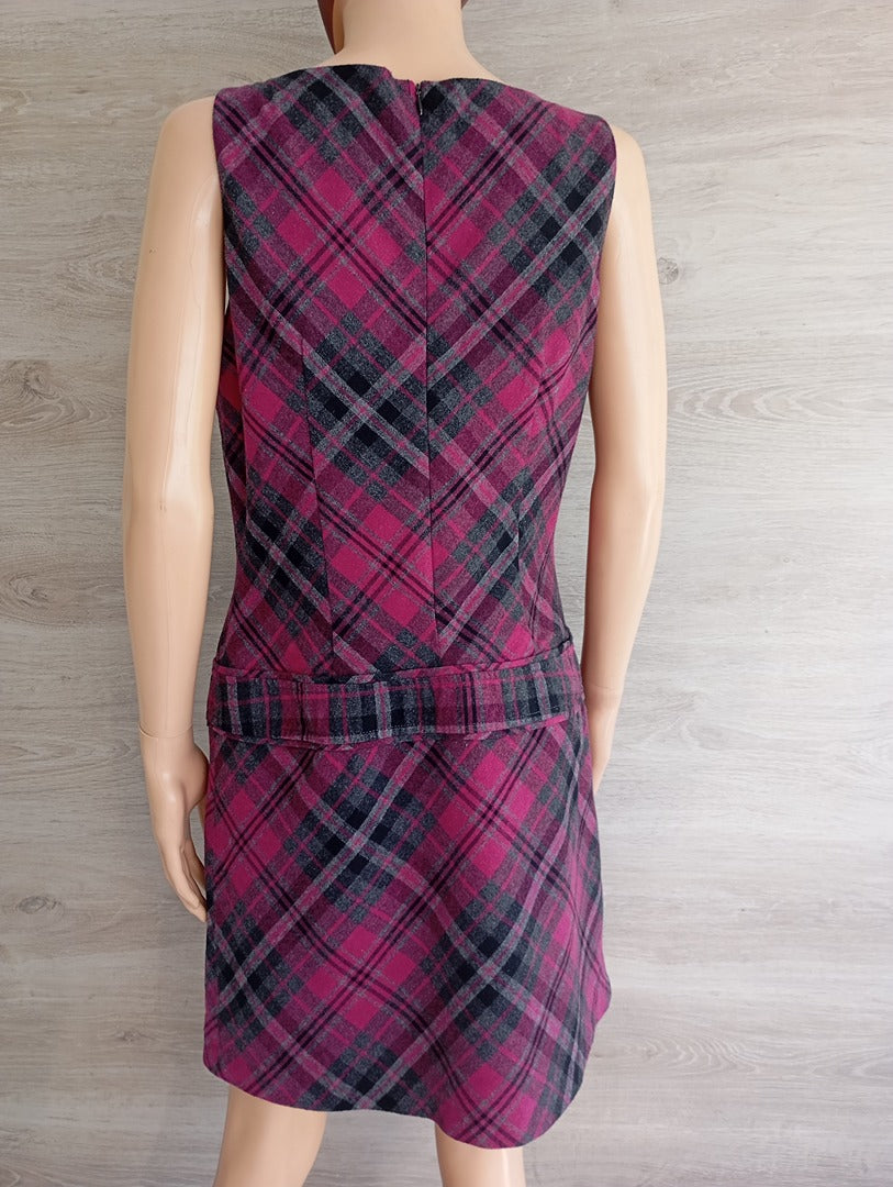 Robe sans manches Camaïeu - 42 - fushia - Très bon état - Laine - style vintage
