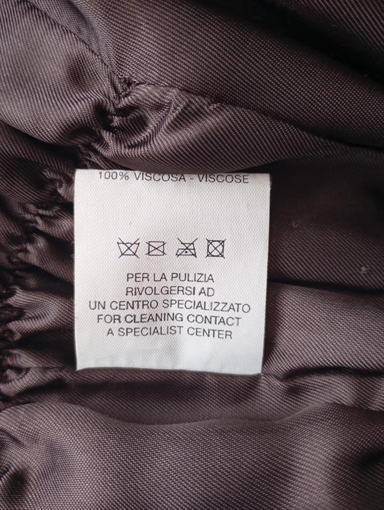 Belle veste/perfecto en 100% cuir véritable - Vera Pelle taille - L - Marron