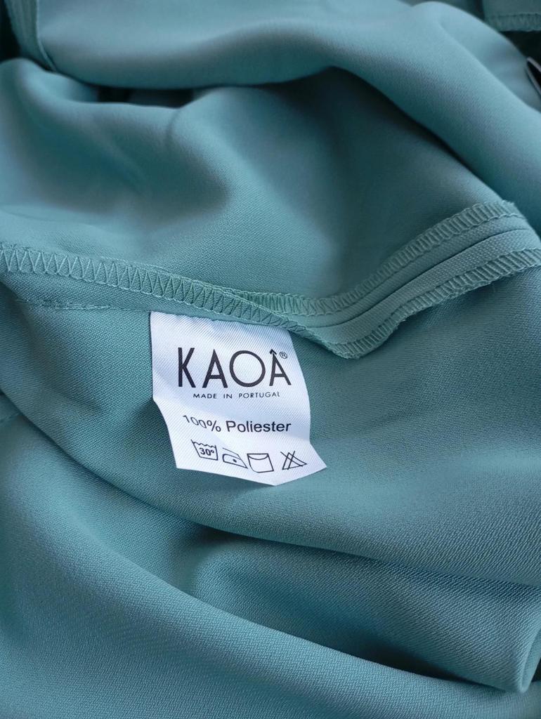 Pantalon femme Kaoa turquoise fluide taille 40