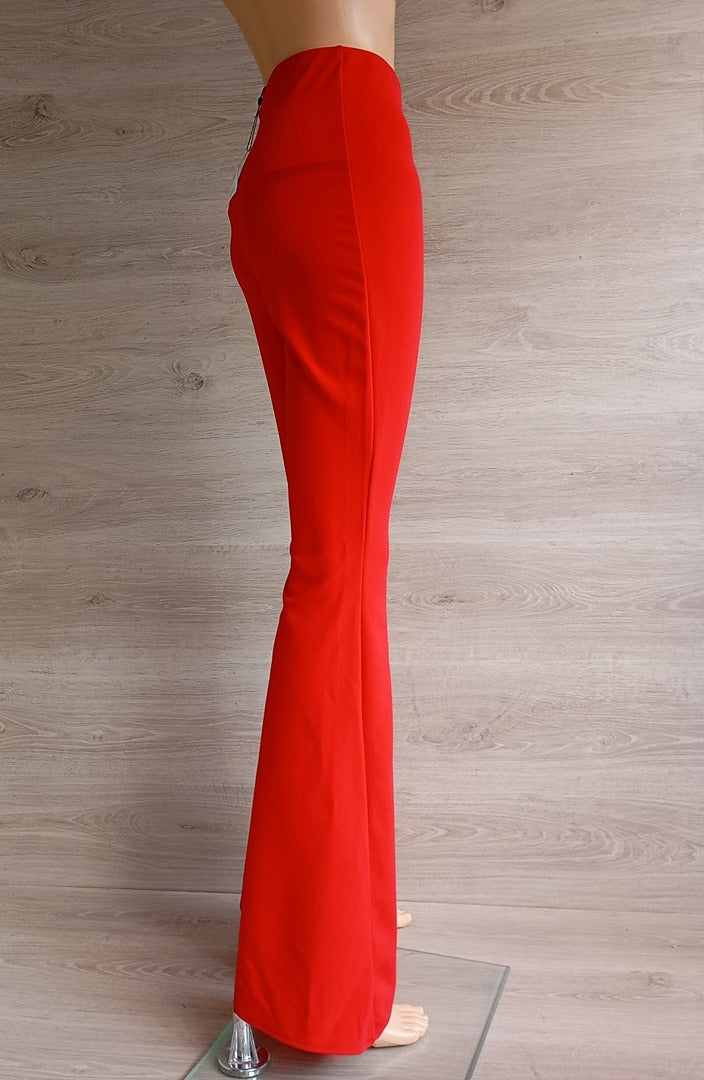 Pantalon flare 🌸 Missguided 🌸 - 34 - Rouge - Neuf avec étiquette