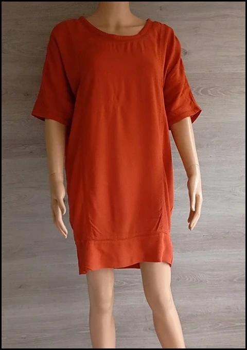 Blouse / robe / Tunique Orfeo Paris orange taille S/m