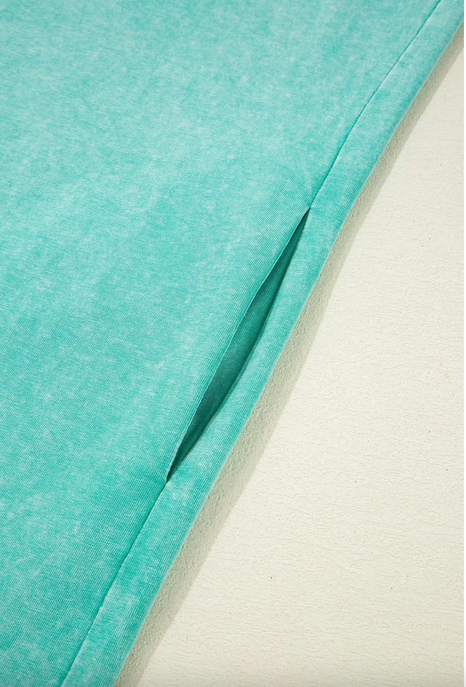 Robe Midi T-shirt Mineral Wash — Poches & Fente | 3 Coloris