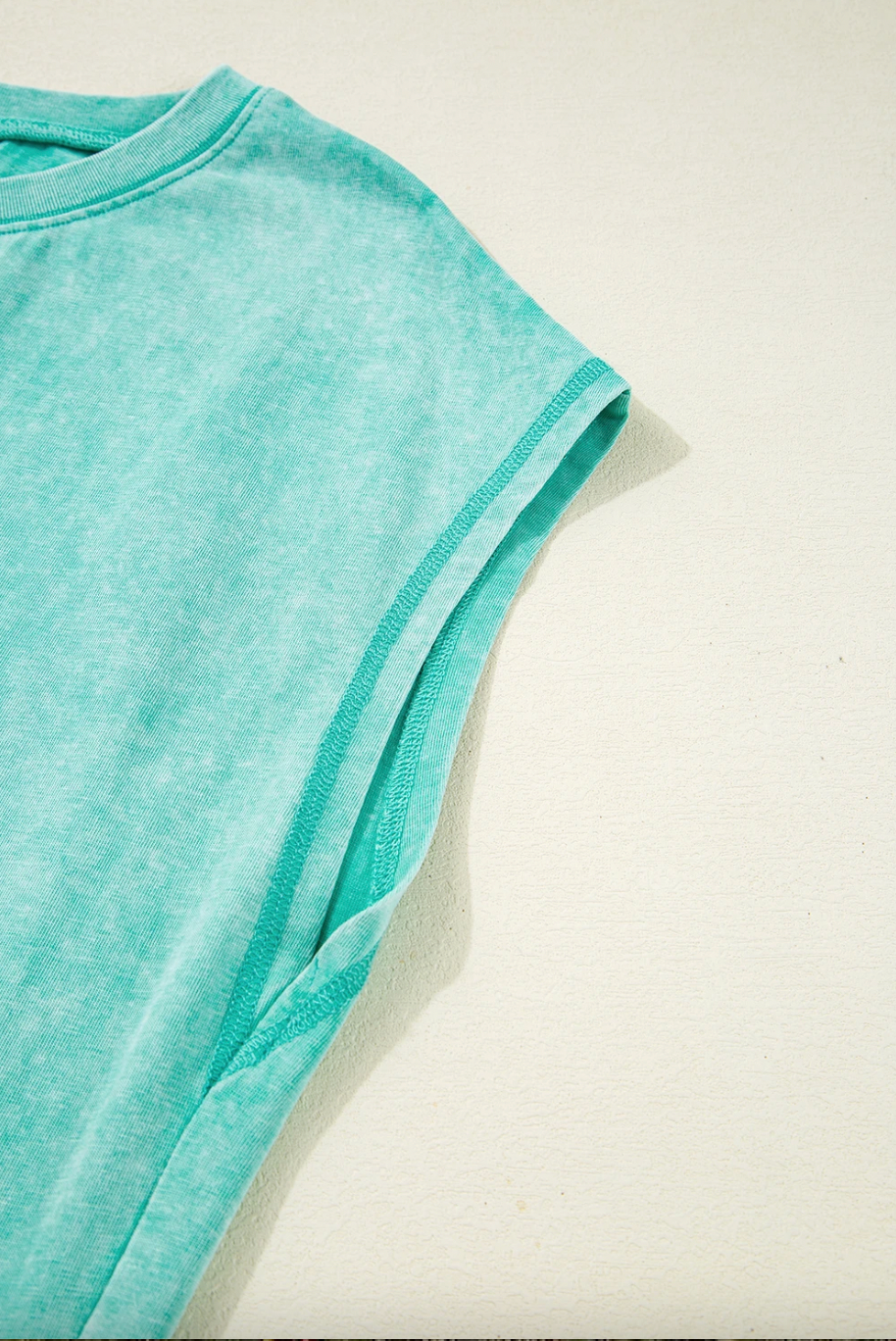 Robe Midi T-shirt Mineral Wash — Poches & Fente | 3 Coloris