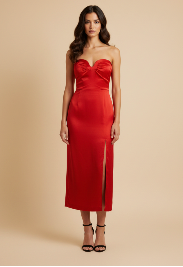 Robe Bustier Rouge Mare Mare x Anthropologie – Taille XL | Neuve avec étiquette