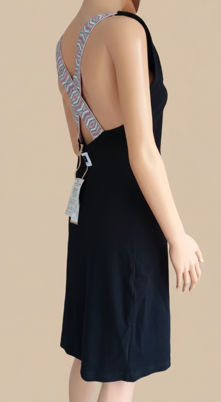 Robe Dos Nu Retro Junkee – Bretelles Croisées Ethniques | Taille Unique | Seconde Main