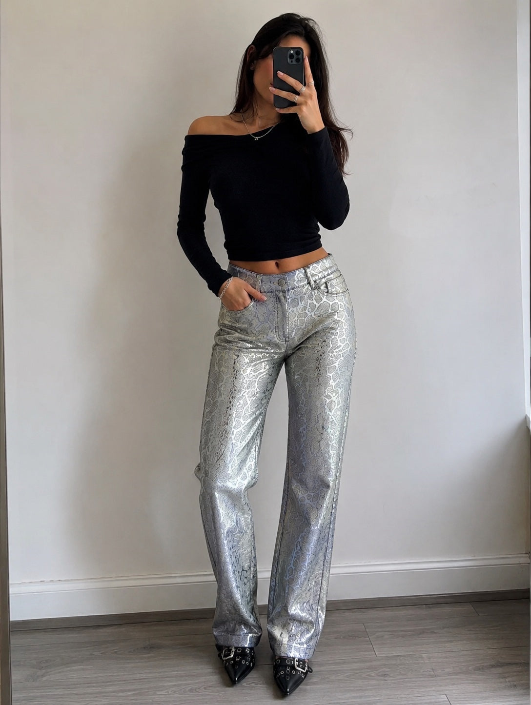 Pantalon Droit Argenté Kleymac – Taille 36