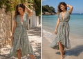 Robe Courte Imprimé Léopard à Volants Brant – Neuve avec Étiquette Taille M/L