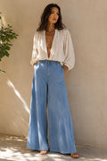 Pantalon Wide Leg Tailleur de créateur Robert Rodriguez – Taille L (42/44 FR) | Seconde Main