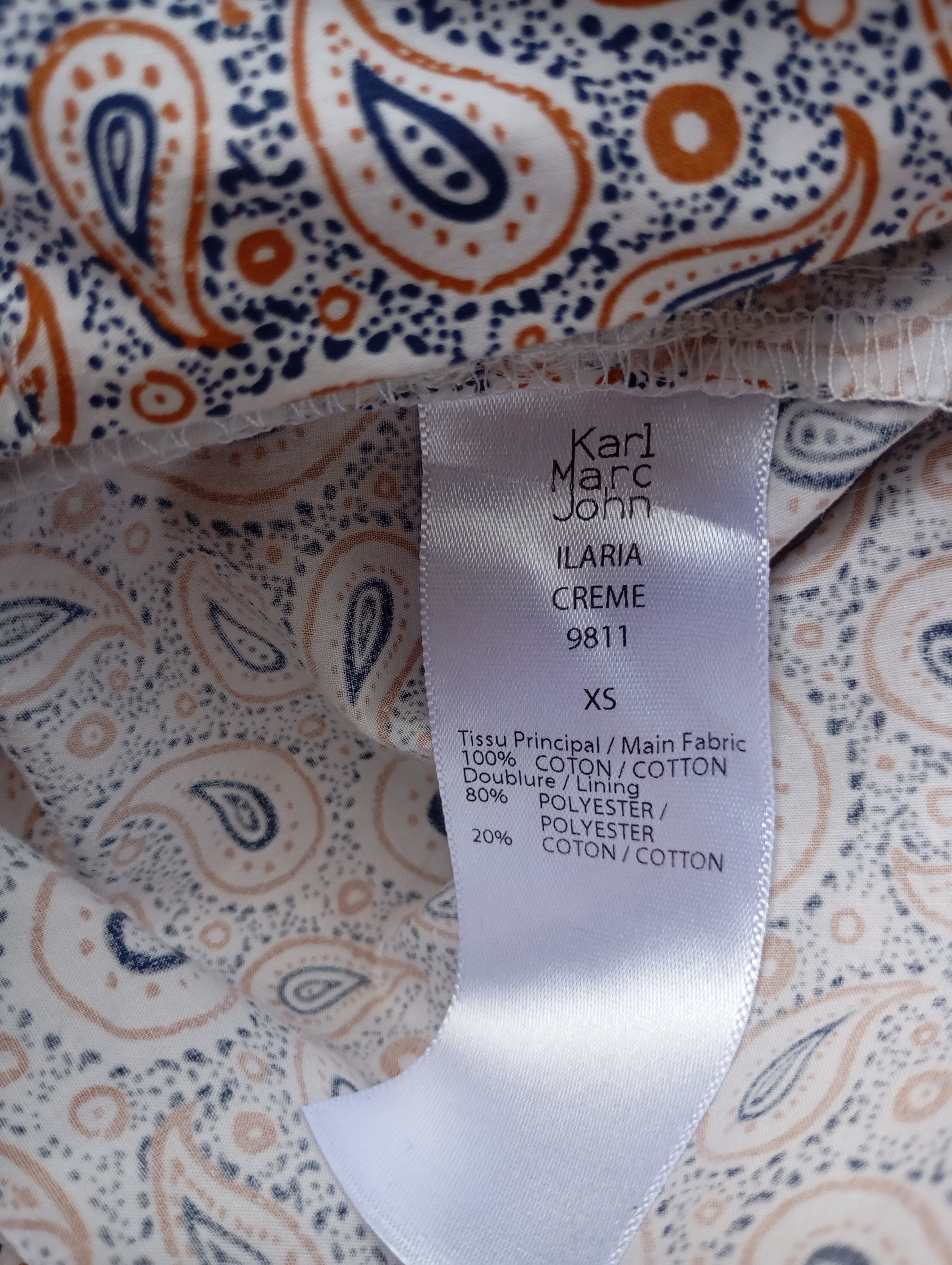 Short Karl Marc John – Imprimé Paisley – Taille XS / 34