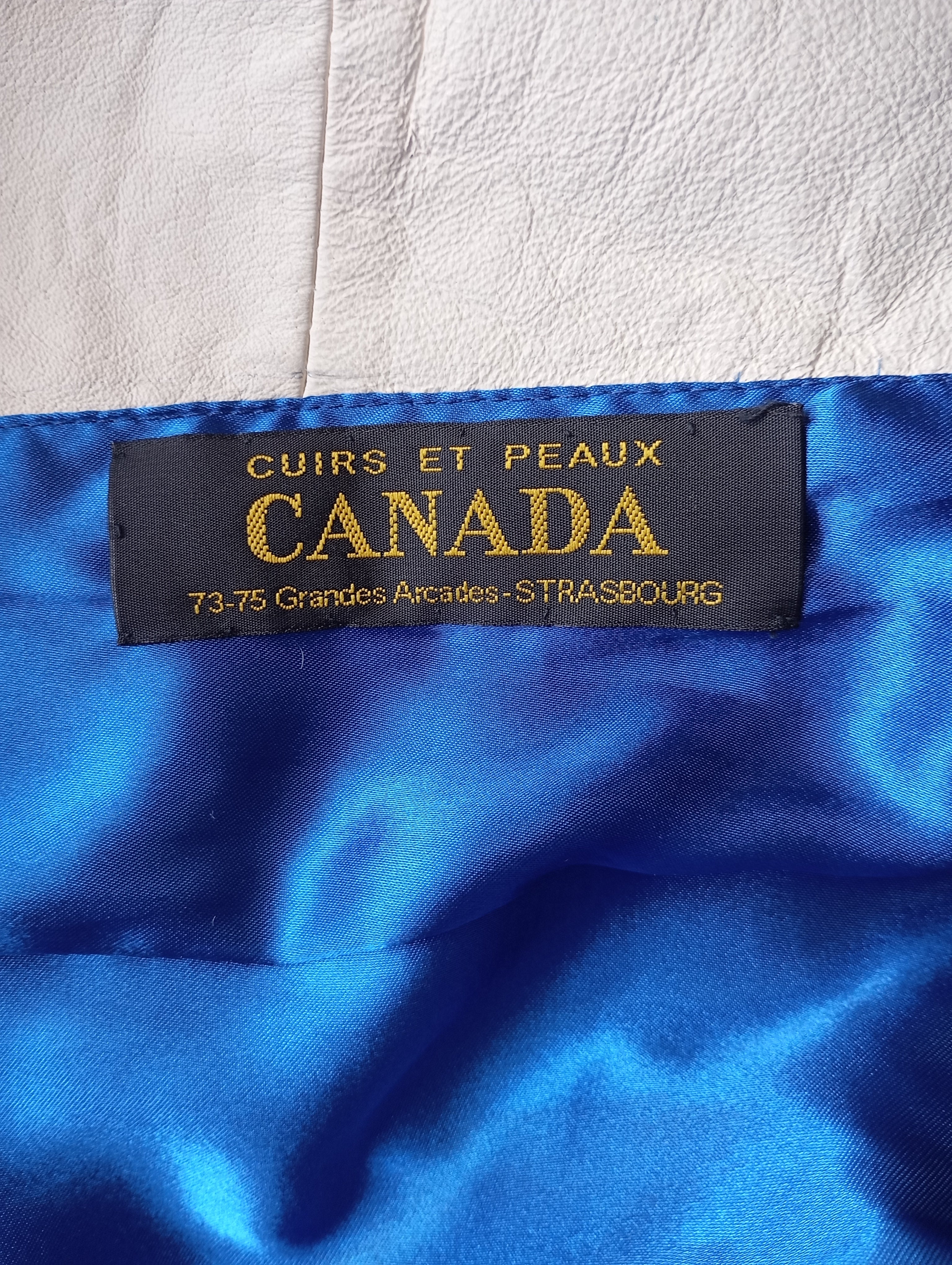 Veste Saharienne en Cuir Véritable Gipsy Mauritius – Coupe Cintrée Écru – Taille M