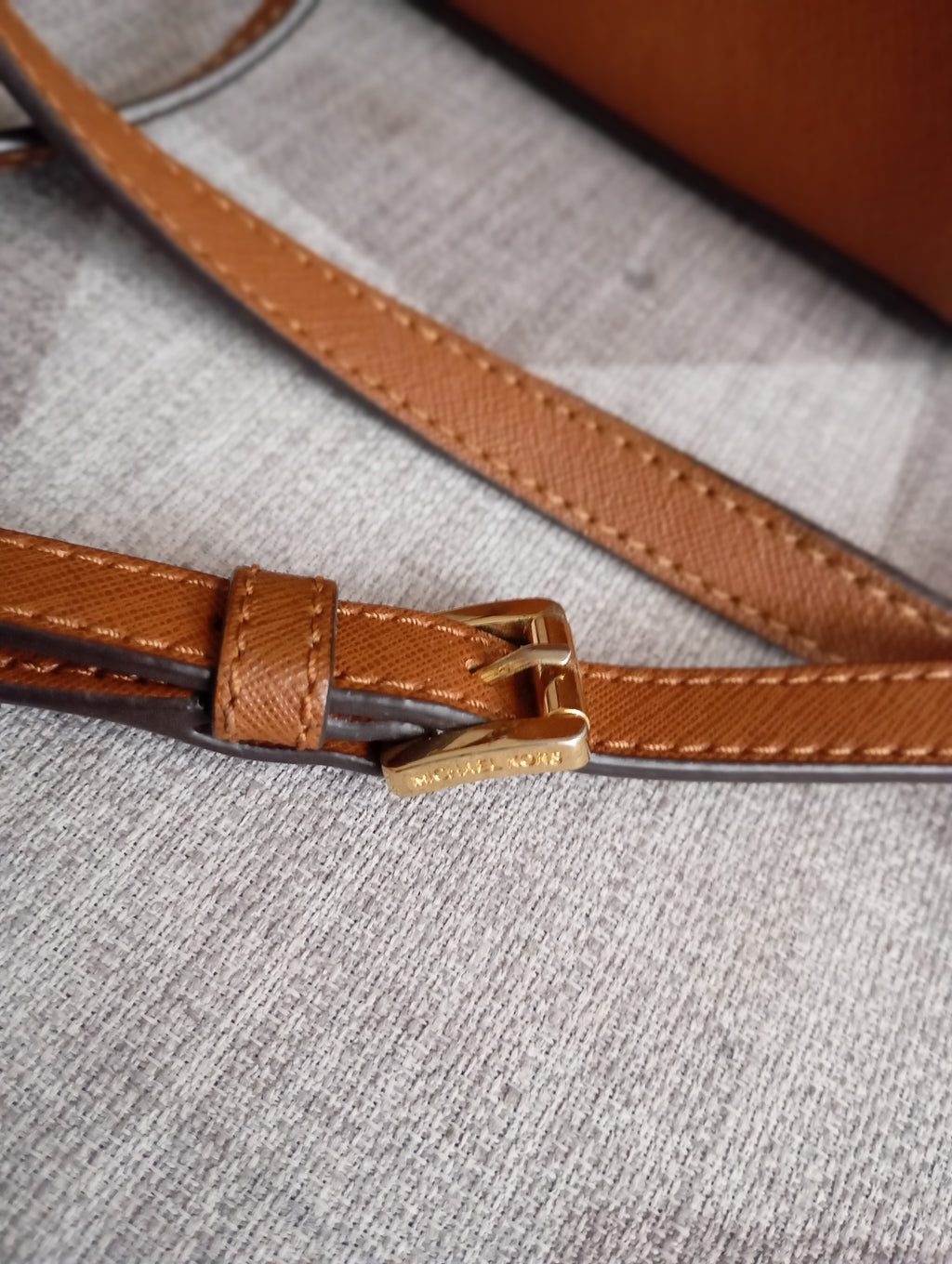 Sac à bandoulière Michael Kors — Cuir Saffiano Marron