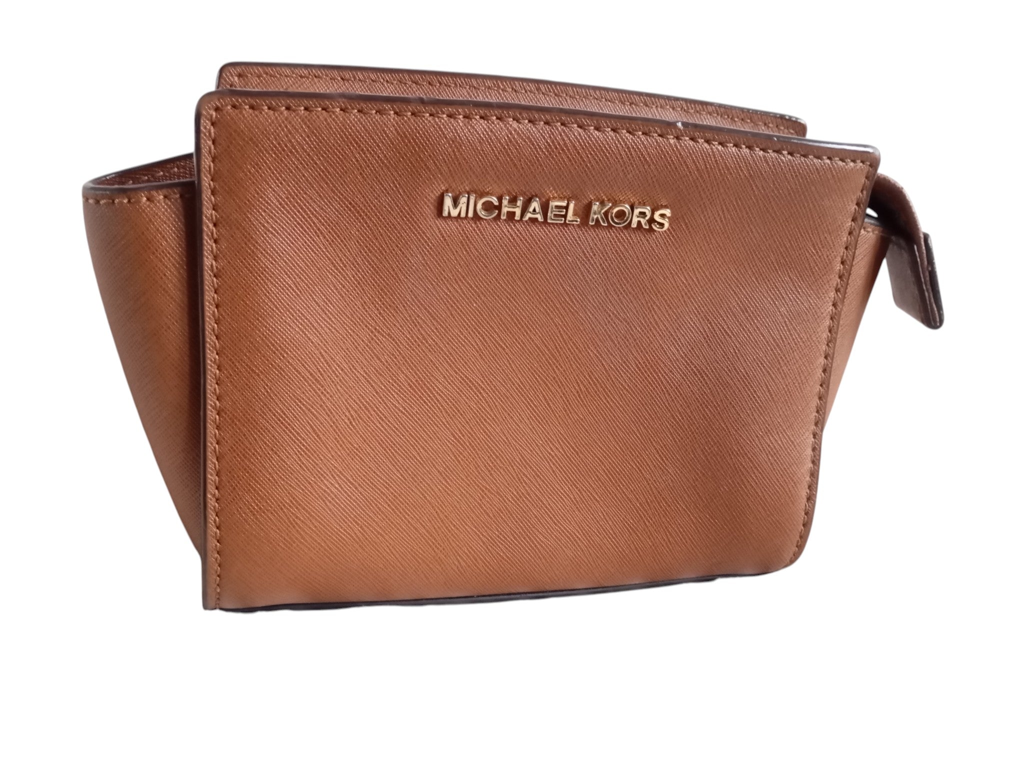 Sac à bandoulière Michael Kors — Cuir Saffiano Marron
