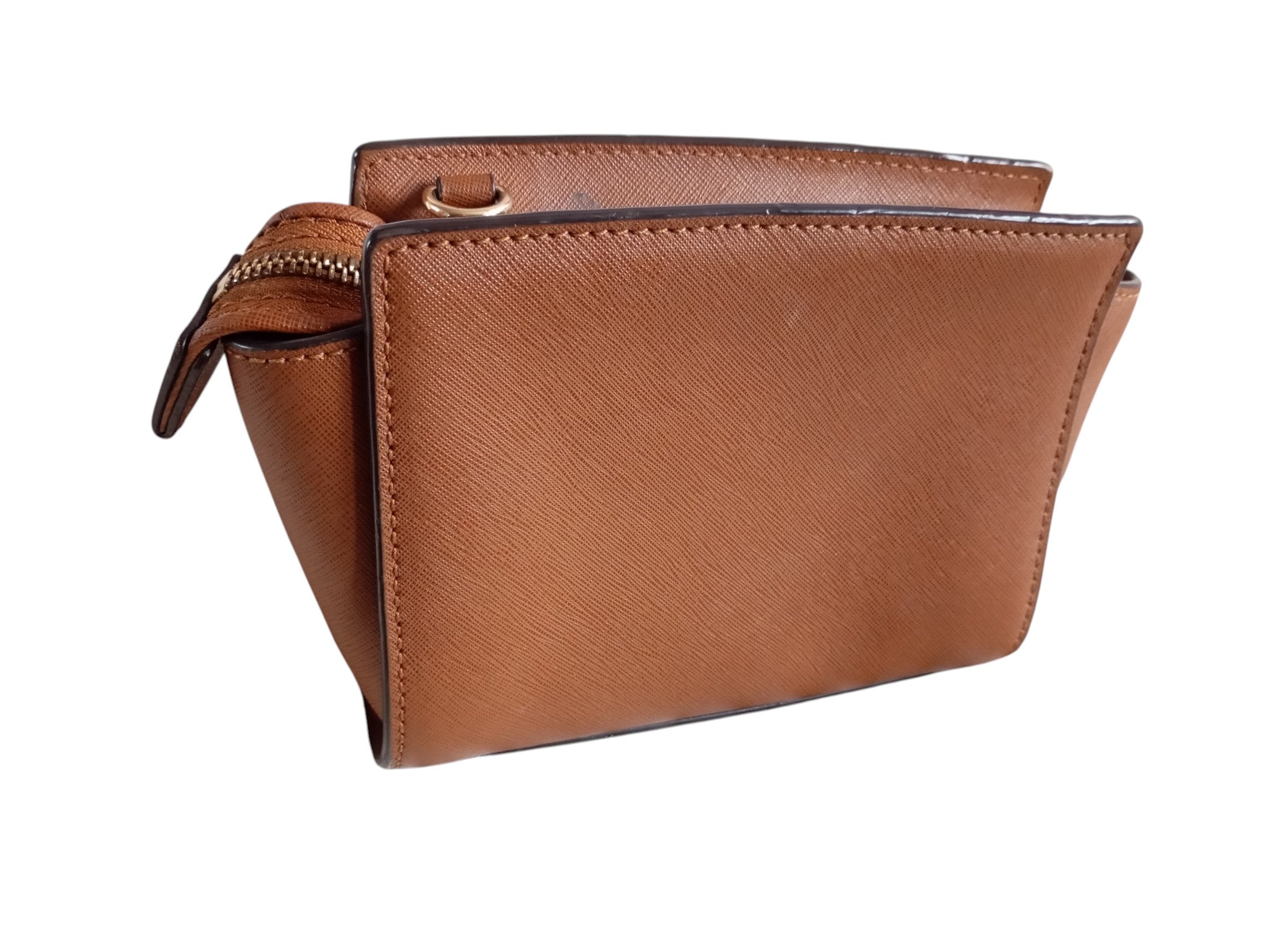 Sac à bandoulière Michael Kors — Cuir Saffiano Marron