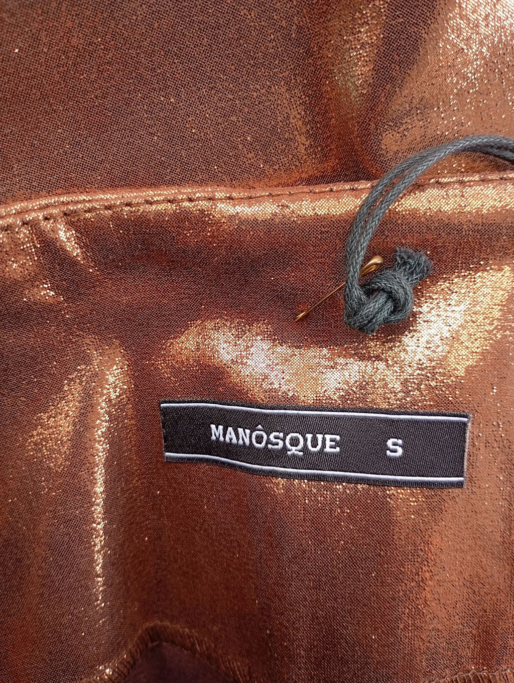 Short taille haute bronze métallisé — Manosque — Taille S — Neuf