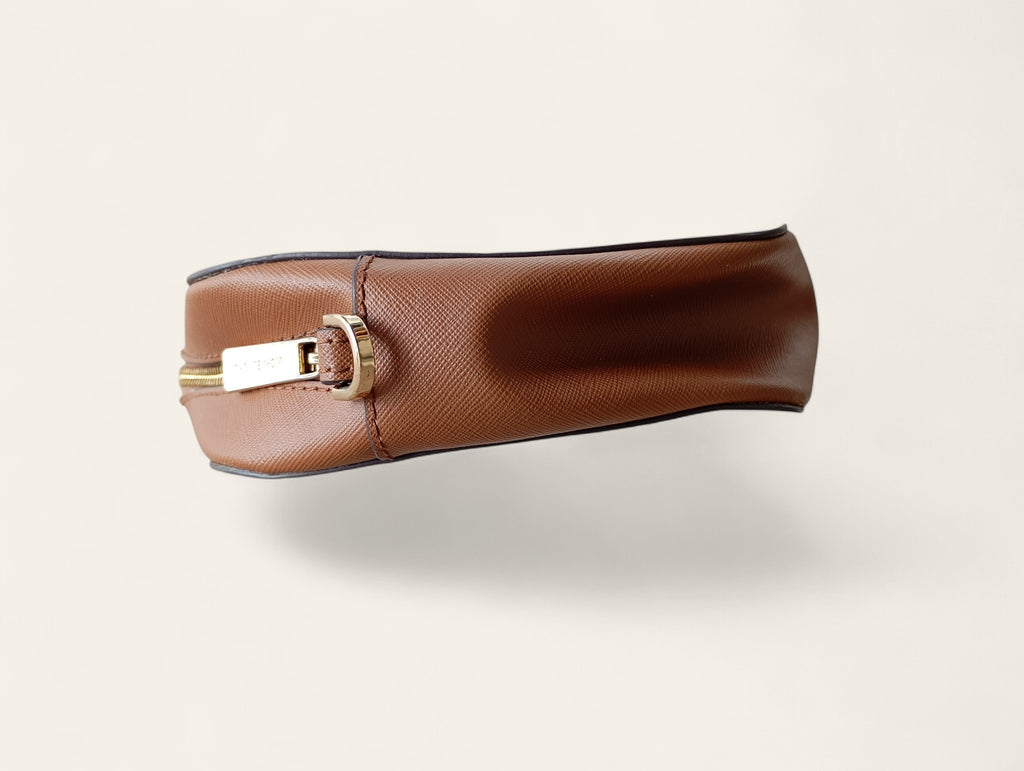 Sac à main Michael Kors — Monogramme MK Vanille & Cognac — Seconde main