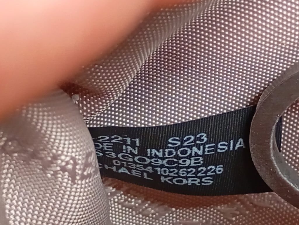 Sac à main Michael Kors — Monogramme MK Vanille & Cognac — Seconde main