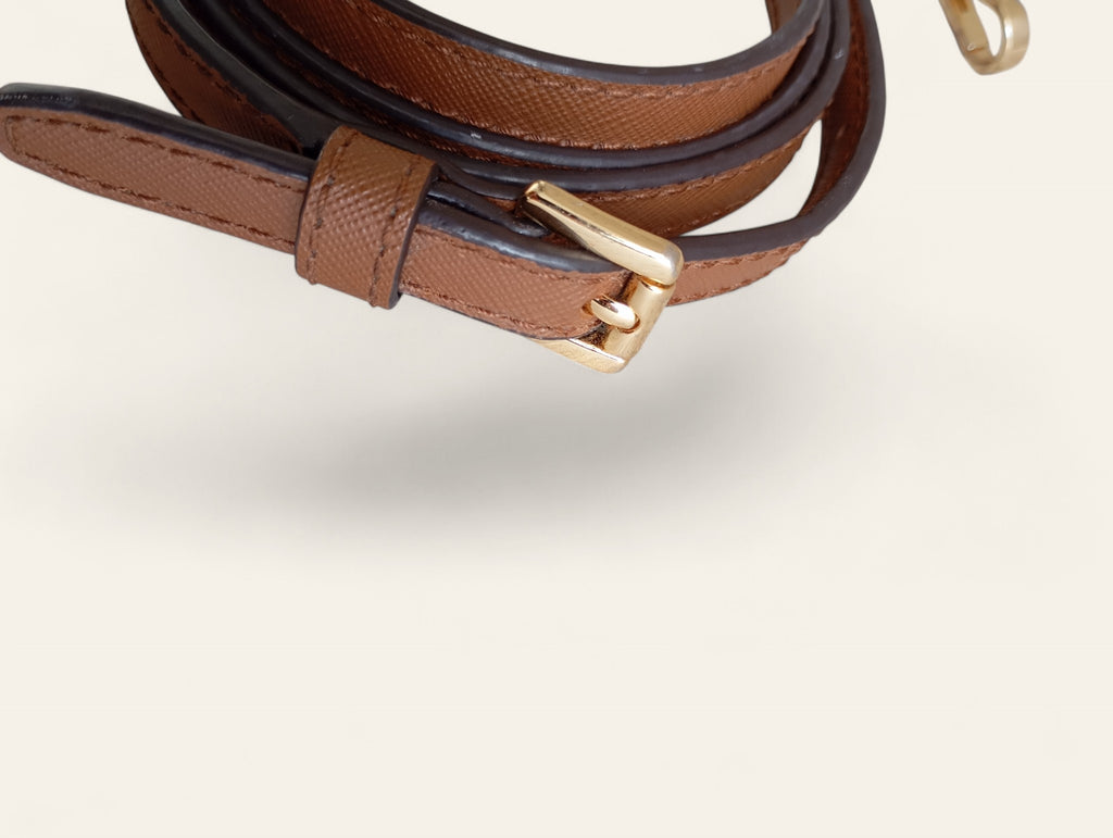 Sac à main Michael Kors — Monogramme MK Vanille & Cognac — Seconde main