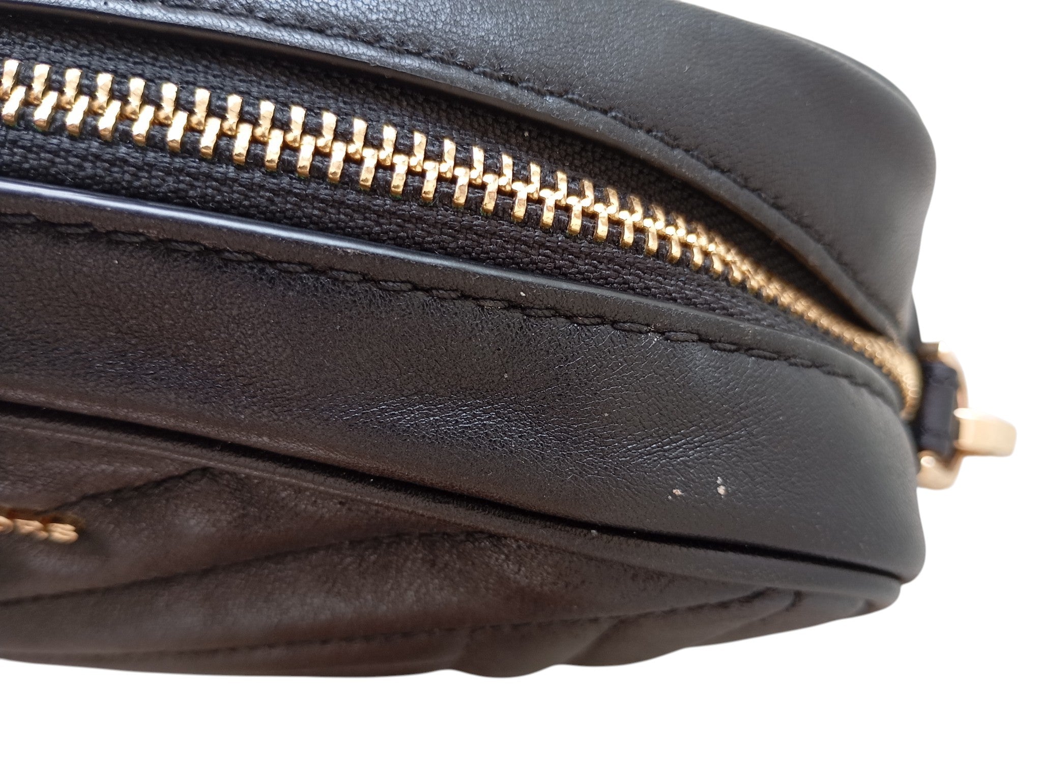 Sac Michael Kors Jet Set Medium Camera Bag — Cuir Matelassé Noir