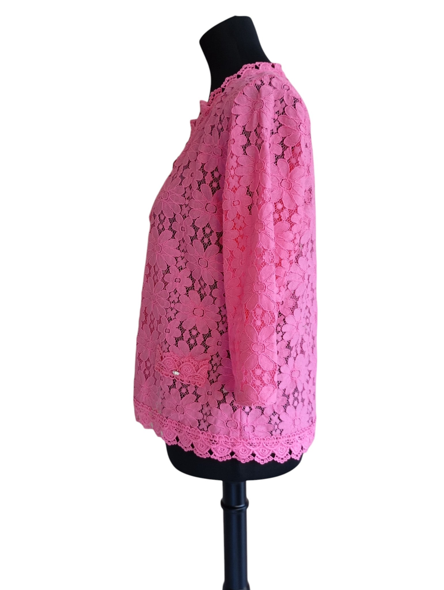 Veste-boléro fuchsia — Mulaya — Taille L — Neuve