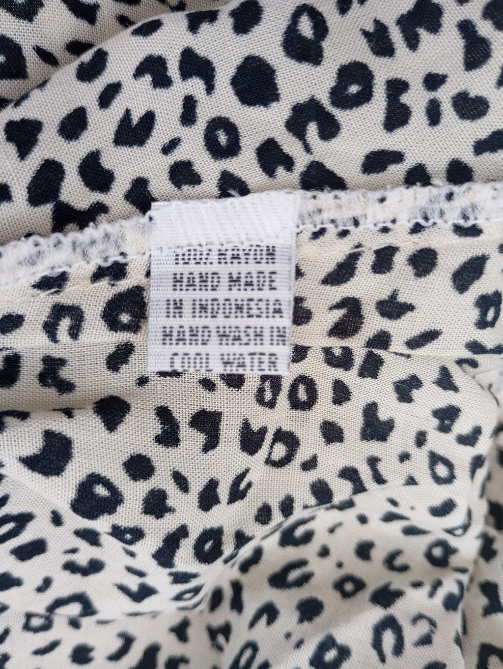 Robe Courte Imprimé Léopard à Volants Brant – Neuve avec Étiquette Taille M/L