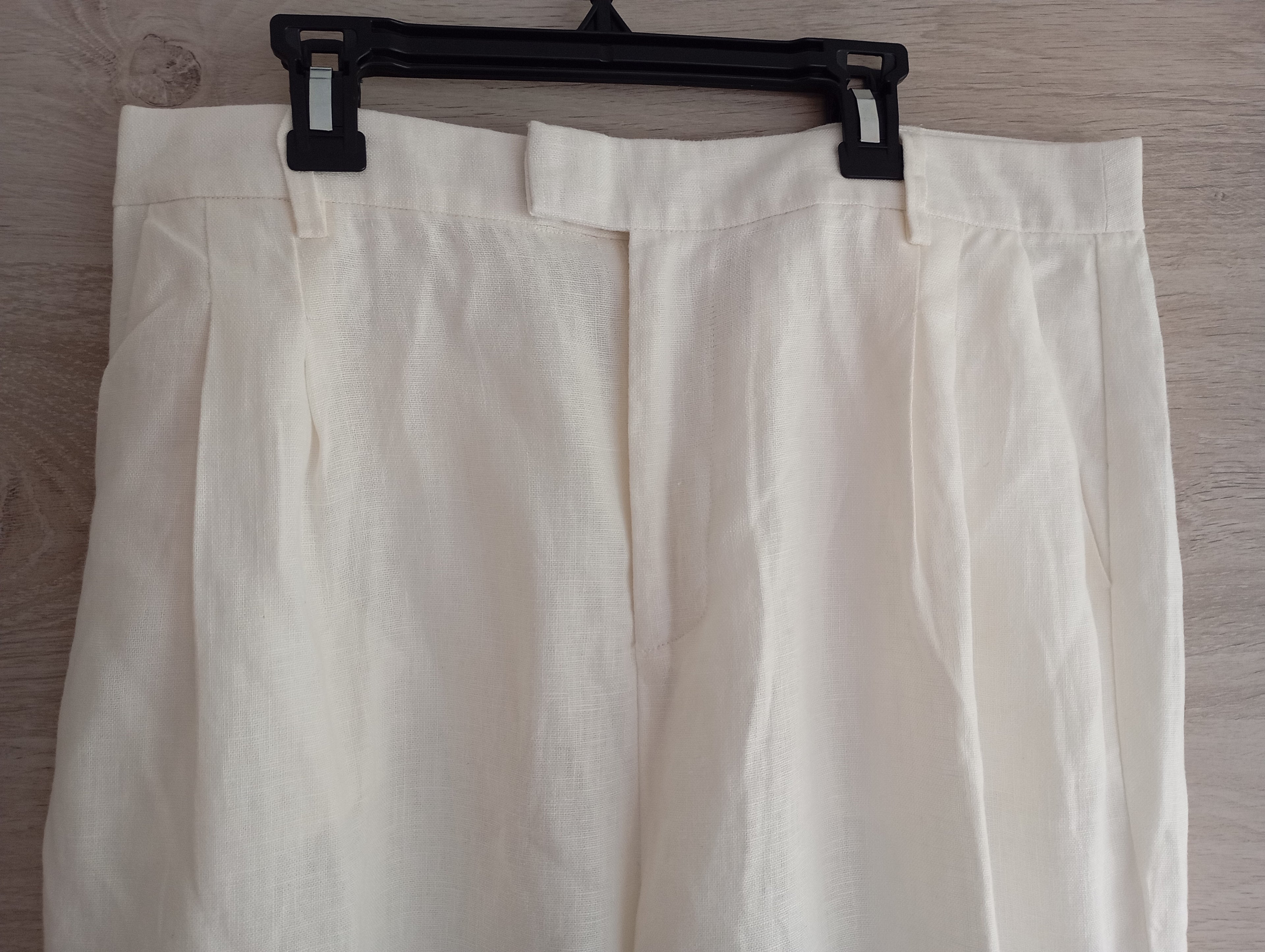 Pantalon Blanc 100% Lin – Electric & Rose