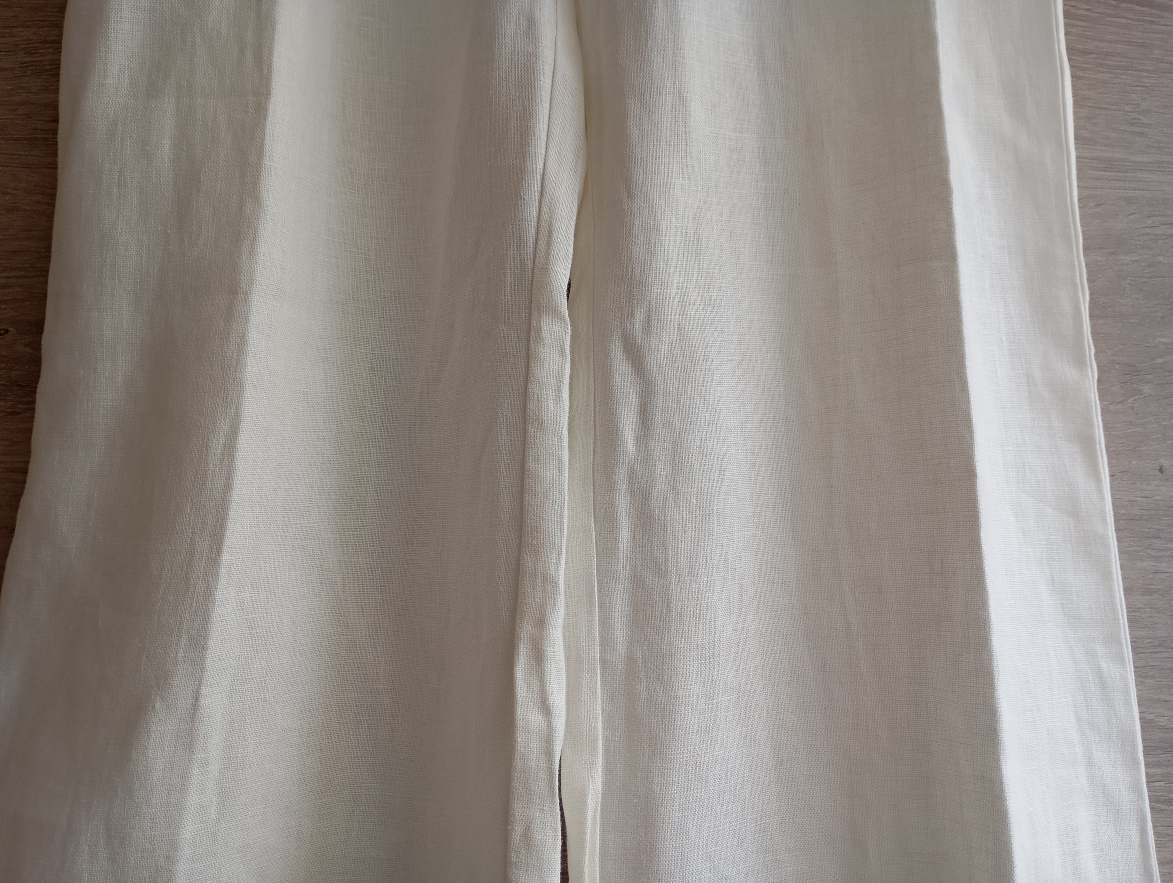 Pantalon Blanc 100% Lin – Electric & Rose