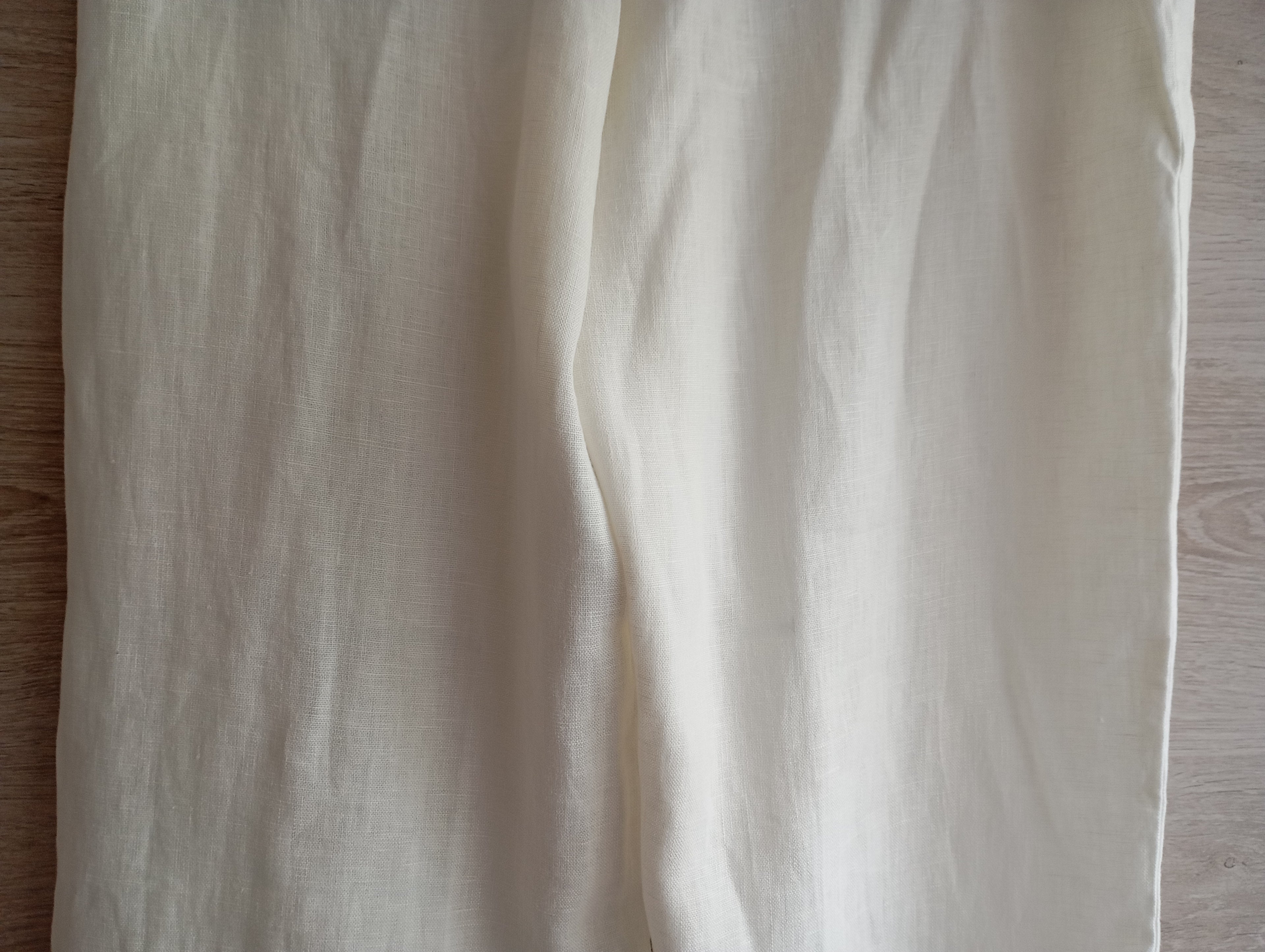 Pantalon Blanc 100% Lin – Electric & Rose